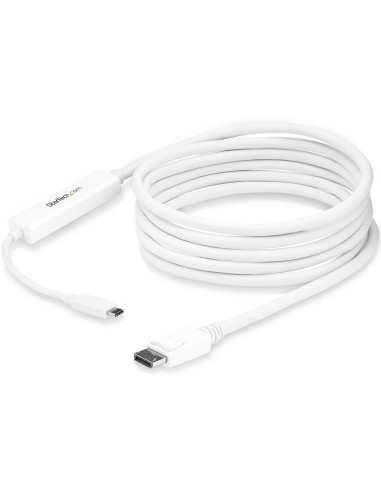 Cable 3m USB C a DisplayPort 1.2 de 4K a 60Hz - Adaptador Convertidor USB Tipo C a DisplayPort - HBR2 - Conversor USBC con Modo