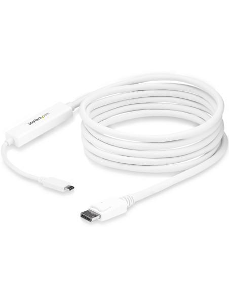 Cable 3m USB C a DisplayPort 1.2 de 4K a 60Hz - Adaptador Convertidor USB Tipo C a DisplayPort - HBR2 - Conversor USBC con Modo