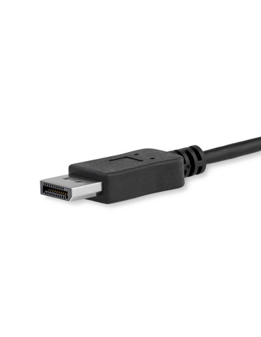 Cable 1,8m USB C a DisplayPort 1.2 de 4K a 60Hz - Adaptador Convertidor USB Tipo C a DisplayPort - HBR2 - Conversor USBC con Mo