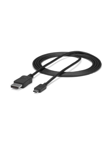 Cable 1,8m USB C a DisplayPort 1.2 de 4K a 60Hz - Adaptador Convertidor USB Tipo C a DisplayPort - HBR2 - Conversor USBC con Mo