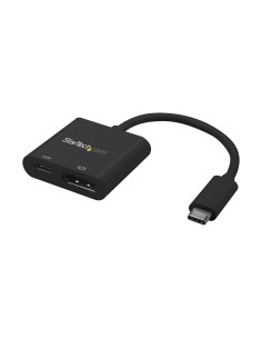 Adaptador USB C a DisplayPort con Entrega de Alimentación - 4K 60Hz HBR2 - Conversor USB Tipo C a Monitor DP 1.2 con Carga - PD