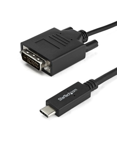 Cable de 2m USB-C a DVI - 1920 x 1200 - Negro