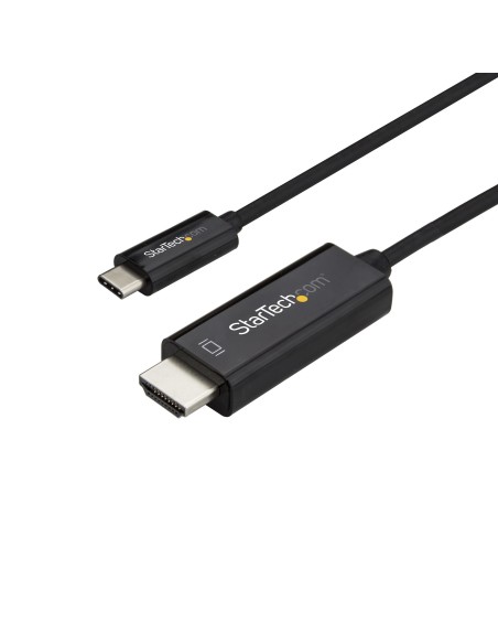 Cable de 1m USB C a HDMI - Cable Adaptador de Vídeo USB Tipo C a HDMI 2.0 4K de 60Hz - Compatible con Thunderbolt 3 - Portátil 
