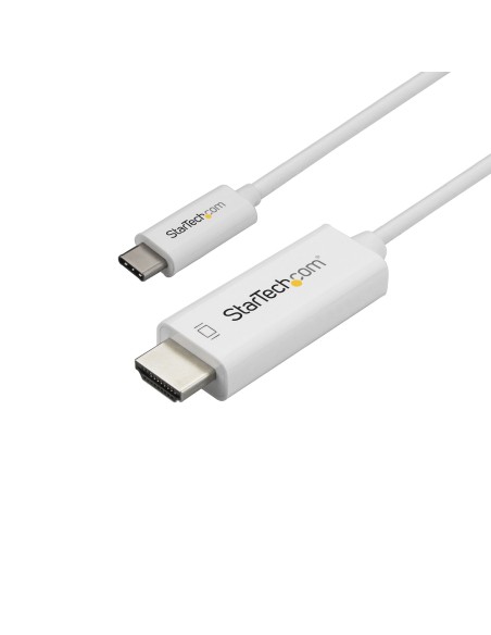 Cable de 1m USB C a HDMI - Cable Adaptador de Vídeo USB Tipo C a HDMI 2.0 4K de 60Hz - Compatible con Thunderbolt 3 - Portátil 