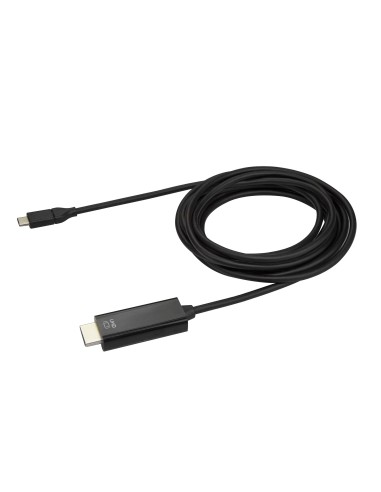Cable de 3m USB C a HDMI - Cable Adaptador de Vídeo USB Tipo C a HDMI 2.0 4K de 60Hz - Compatible con Thunderbolt 3 - Portátil 