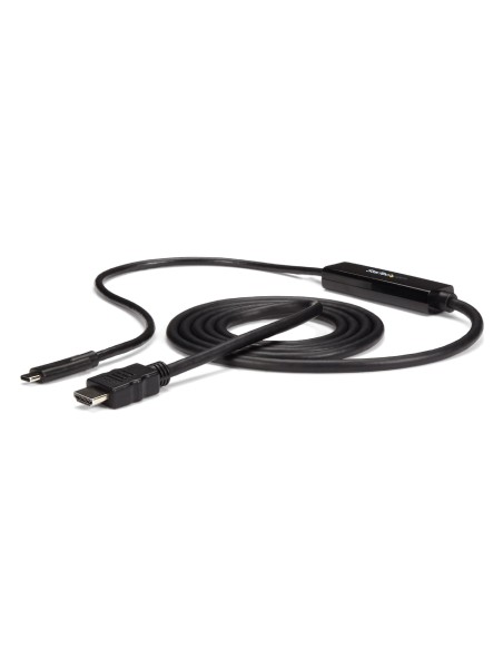 Cable Adaptador USB-C a HDMI de 2m - Cable Conversor de USB-C a HDMI para Ordenadores USB Tipo C 4K 30Hz - Negro
