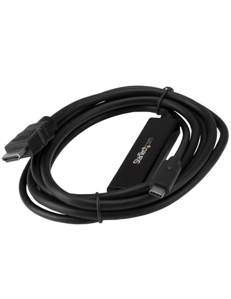 Cable Adaptador USB-C a HDMI de 2m - Cable Conversor de USB-C a HDMI para Ordenadores USB Tipo C 4K 30Hz - Negro