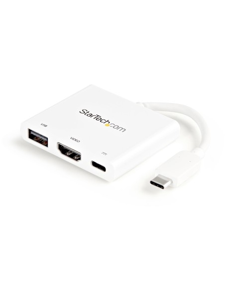 Adaptador Multipuertos USB-C con HDMI - Puerto USB 3.0 - PD de 60W - Blanco