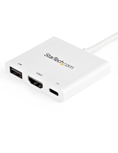Adaptador Multipuertos USB-C con HDMI - Puerto USB 3.0 - PD de 60W - Blanco 2