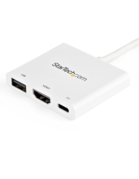 Adaptador Multipuertos USB-C con HDMI - Puerto USB 3.0 - PD de 60W - Blanco