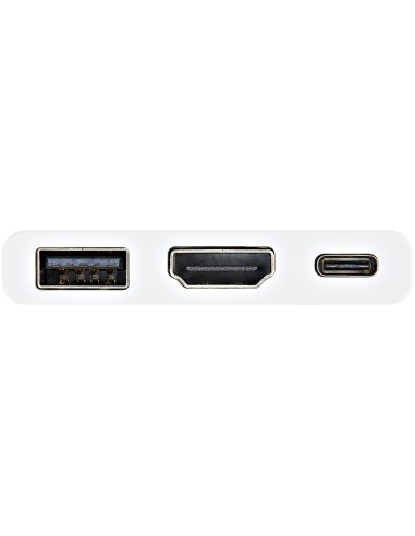 Adaptador Multipuertos USB-C con HDMI - Puerto USB 3.0 - PD de 60W - Blanco