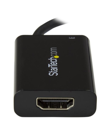 Adaptador USB-C a HDMI 4K con Entrega de Alimentación por USB - 60 Watts - Negro