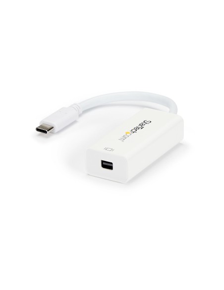 Adaptador USB C a Mini DisplayPort - 4K 60Hz - Blanco - Adaptador USB 3.1 Tipo C a Mini DP - Versión Mejorada es CDP2MDPEC