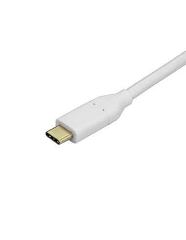 Adaptador USB C a Mini DisplayPort - 4K 60Hz - Blanco - Adaptador USB 3.1 Tipo C a Mini DP - Versión Mejorada es CDP2MDPEC