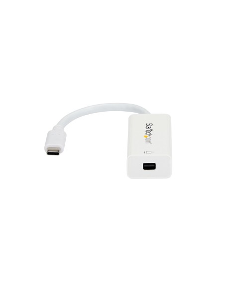 Adaptador USB C a Mini DisplayPort - 4K 60Hz - Blanco - Adaptador USB 3.1 Tipo C a Mini DP - Versión Mejorada es CDP2MDPEC