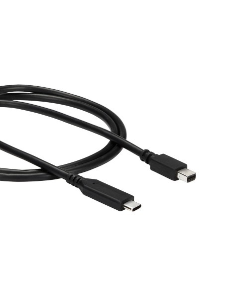 Cable de 1m USB-C a Mini DisplayPort - 4K 60Hz - Negro - Adaptador USB 3.1 Tipo C a mDP