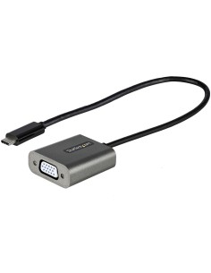 Adaptador USB C a VGA - Convertidor de Vídeo USB Tipo C a VGA de 1080p - Dongle USB-C Compatible con Thunderbolt 3 - Cable de 3