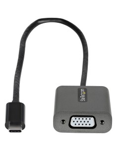 Adaptador USB C a VGA - Convertidor de Vídeo USB Tipo C a VGA de 1080p - Dongle USB-C Compatible con Thunderbolt 3 - Cable de 3 2