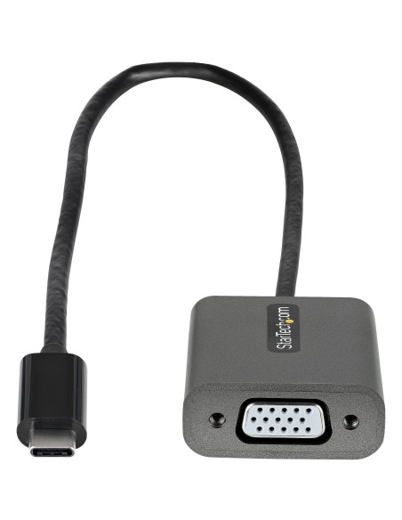 Adaptador USB C a VGA - Convertidor de Vídeo USB Tipo C a VGA de 1080p - Dongle USB-C Compatible con Thunderbolt 3 - Cable de 3