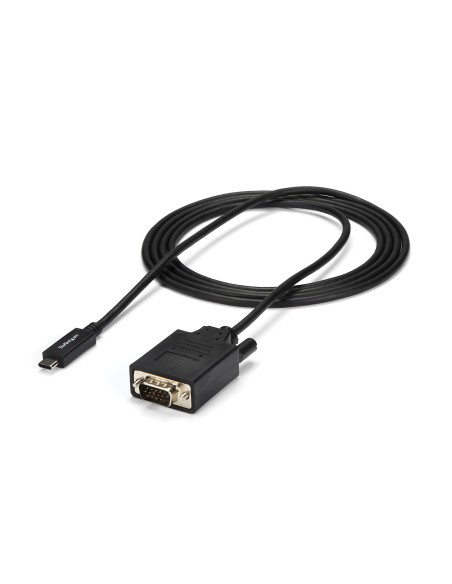 Cable de 2m USB C a VGA - Cable Adaptador Activo de Vídeo de 1920x1200/1080p USB Tipo C a VGA - Compatible con Thunderbolt 3 - 