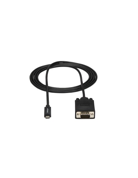 Cable de 2m USB C a VGA - Cable Adaptador Activo de Vídeo de 1920x1200/1080p USB Tipo C a VGA - Compatible con Thunderbolt 3 - 