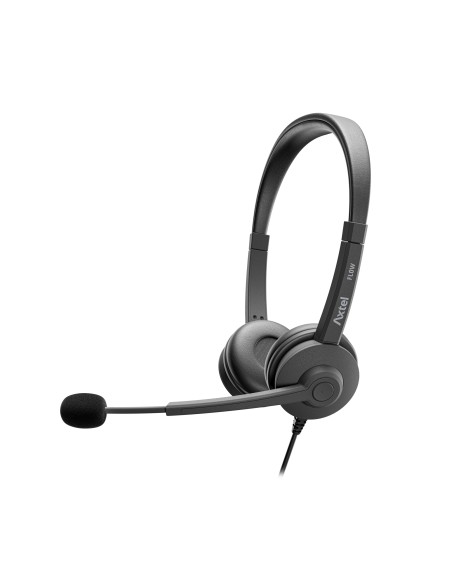 AXH-FLOWUCDC auricular y casco Auriculares Alámbrico Diadema Oficina/Centro de llamadas USB Type-C / USB Type-A Negro