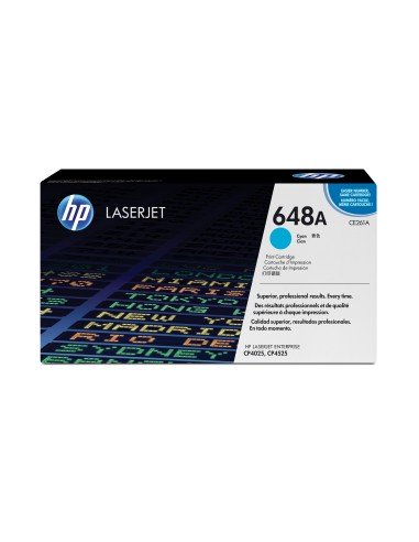 Cartucho de tóner original LaserJet 648A cian