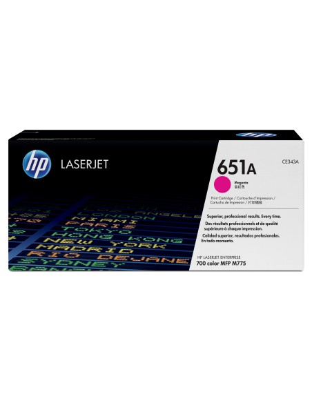 Cartucho de tóner original LaserJet 651A magenta