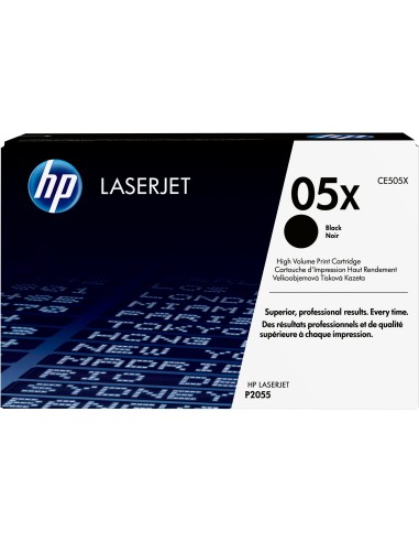 Cartucho de tóner original LaserJet 05X de alta capacidad negro
