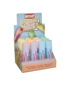 BARRA PEGAMENTO INSTANT PASTEL 20g - Pack de 12 unidades