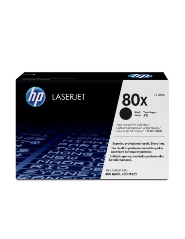 Cartucho de tóner original LaserJet 80X de alta capacidad negro