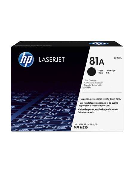 Cartucho de tóner original LaserJet 81A negro