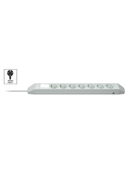 Knürr PDU DI-STRIP, básica, 0U/1U, entrada Schuko de 230 V y 16 A, salidas (7) Schuko