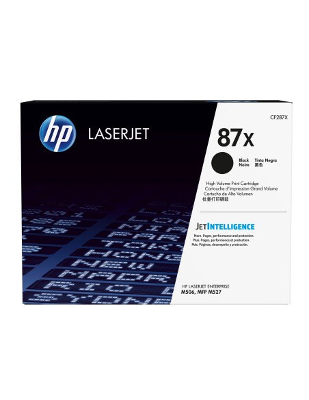 Cartucho de tóner original LaserJet 87X de alta capacidad negro