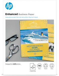 Papel láser brillante profesional de 150 g/m²- 150 hojas/A4/210 x 297 mm