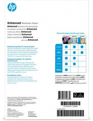 Papel láser brillante profesional de 150 g/m²- 150 hojas/A4/210 x 297 mm