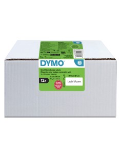 LW etiquetas auténticas de tarjeta de identificación pequeñas | 41 mm × 89 mm | 12 rollos de 300 etiquetas con reverso fácil de 