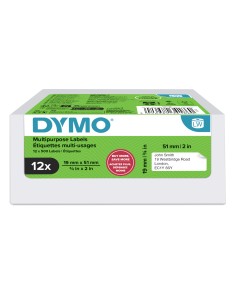 LW etiquetas auténticas multiusos/de dirección del remitente | 19 mm × 51 mm |12 rollos de 500 etiquetas con reverso fácil de re
