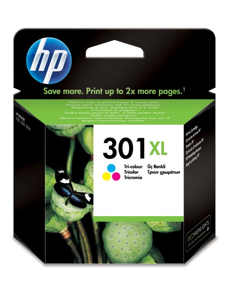 Cartucho de tinta original 301XL de alta capacidad Tri-color
