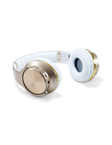 CHSPBTNFCSPKG auricular y casco Auriculares Inalámbrico y alámbrico Diadema Llamadas/Música MicroUSB Bluetooth Oro, Blanco
