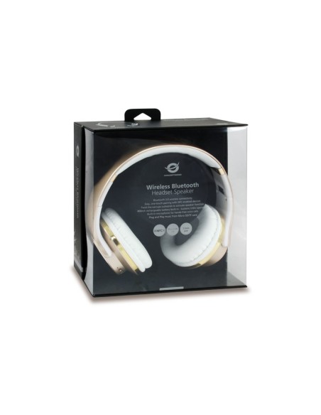 CHSPBTNFCSPKG auricular y casco Auriculares Inalámbrico y alámbrico Diadema Llamadas/Música MicroUSB Bluetooth Oro, Blanco