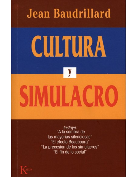 Cultura y simulacro