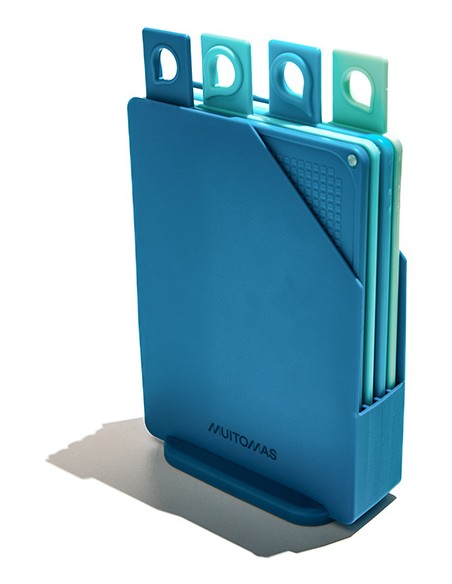 CUTTINGBOARDBL tabla de cocina para cortar Rectangular Silicona Azul