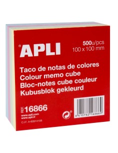 16866 nota autoadhesiva Azul, Verde, Rosa, Amarillo Autoadhesivo