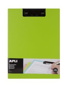 CARPETA A4 CON PINZA SUPERIOR POLIPROPILENO FOAM VERDE