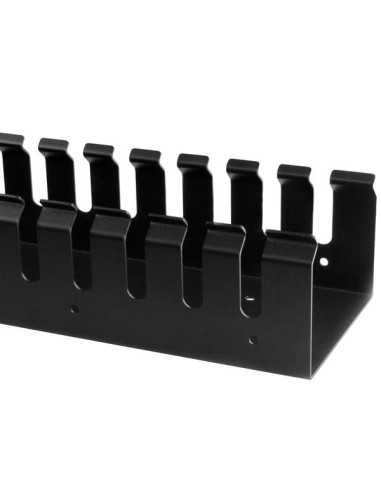 Gestor Organizador Vertical de Cableado con Lengüetas - 0U - 1,8m