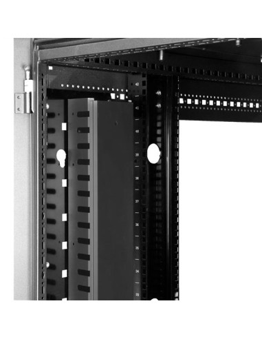 Gestor Organizador Vertical de Cableado con Lengüetas - 0U - 1,8m