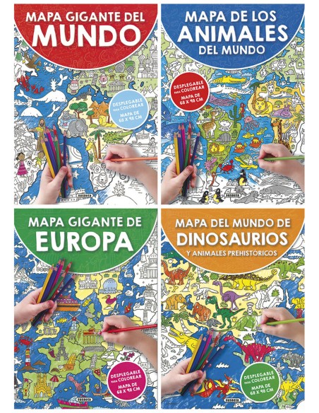 MAPA GIGANTE PARA COLOREAR