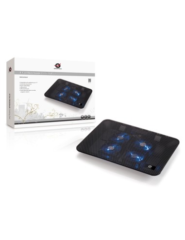 Plataforma de refrigeración de 4 ventiladores para equipos portátiles