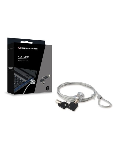 CNBSLOCK15 cable antirrobo Plata 1,5 m